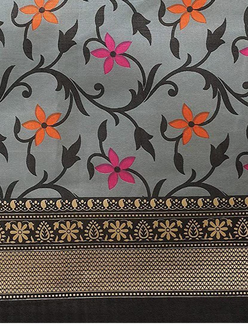 ditsy floral bhagalpuri saree with blouse - 19603147 - Standard Image - 4