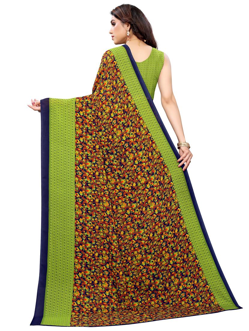 printed woven saree with blouse - 19603313 - Standard Image - 1