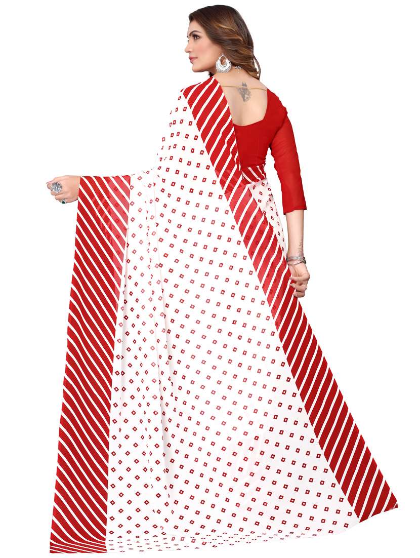 printed woven saree with blouse - 19603379 -  Standard Image - 1