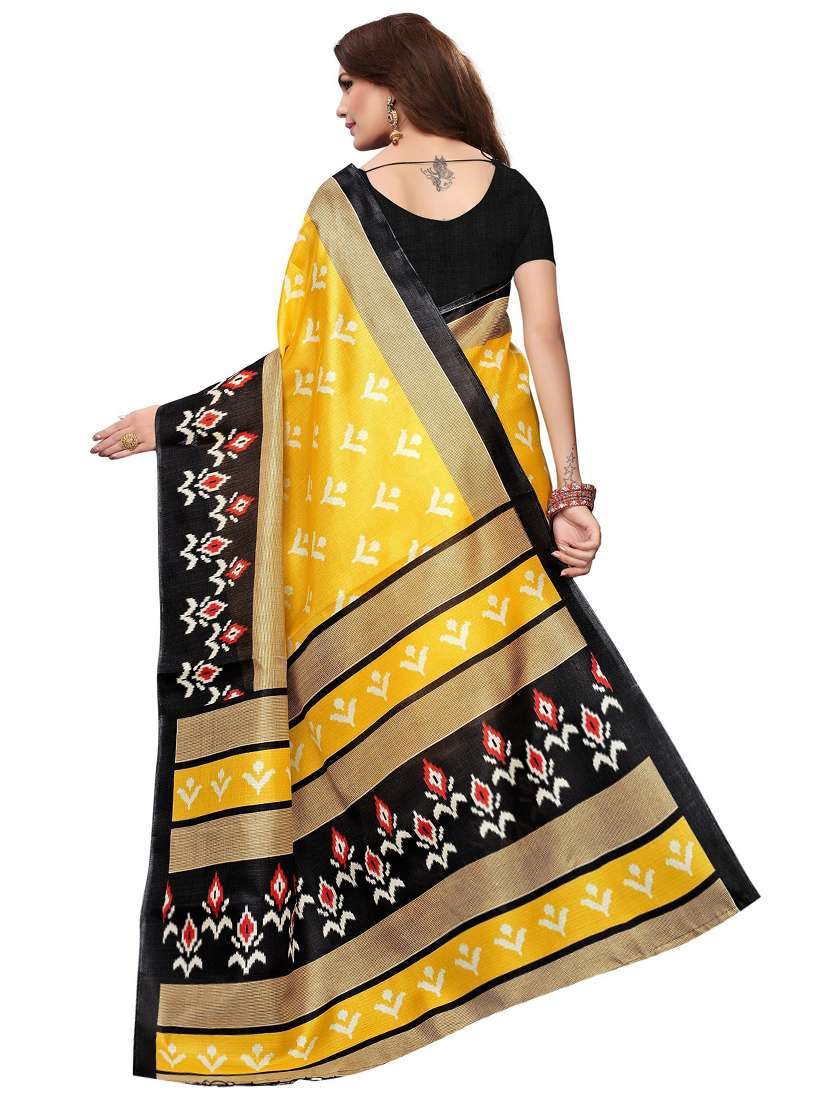 printed assam silk saree with blouse - 19603415 -  Standard Image - 1