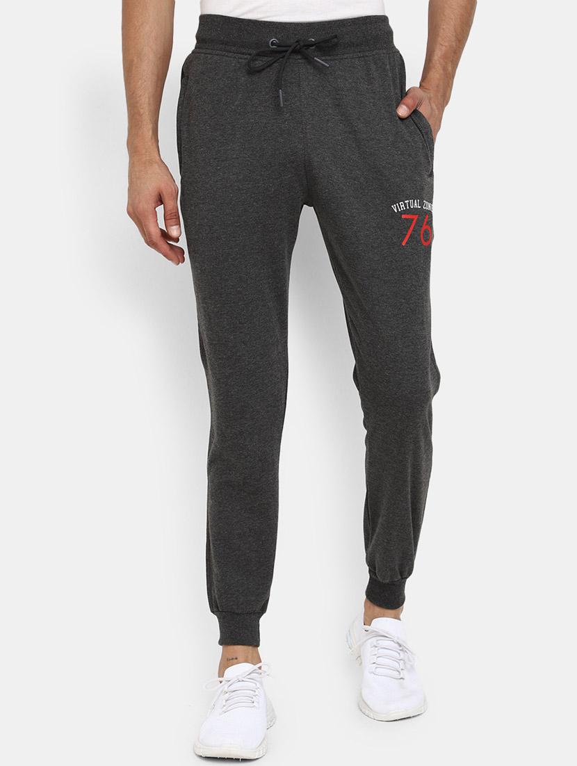 grey solid casual track pant - 19604281 - Zoom Image - 0