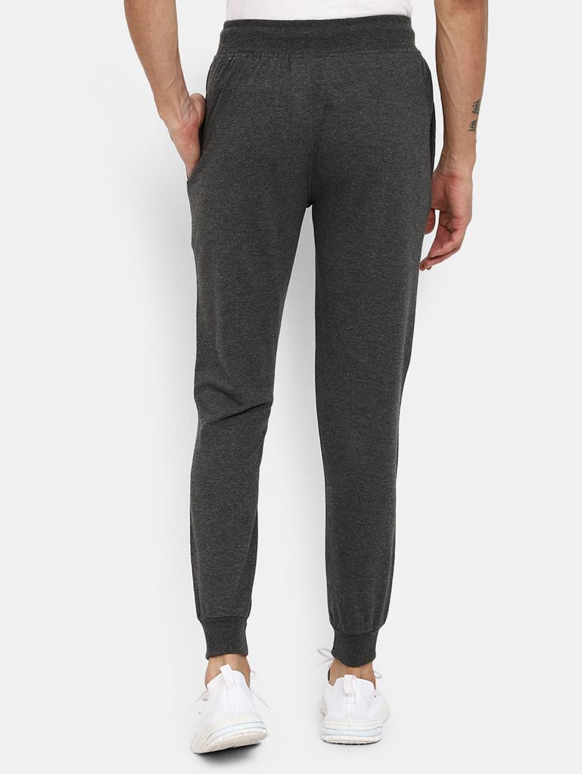 grey solid casual track pant - 19604281 - Standard Image - 1