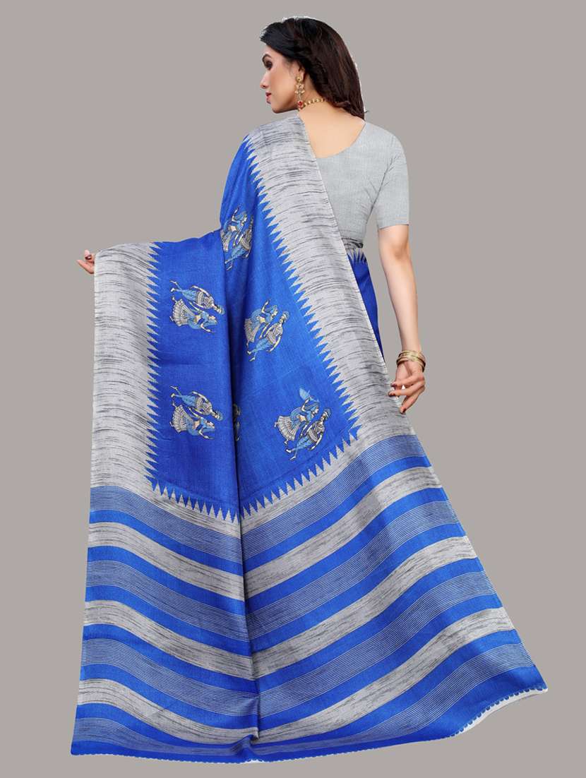 self design printed saree - 19604479 -  Standard Image - 1