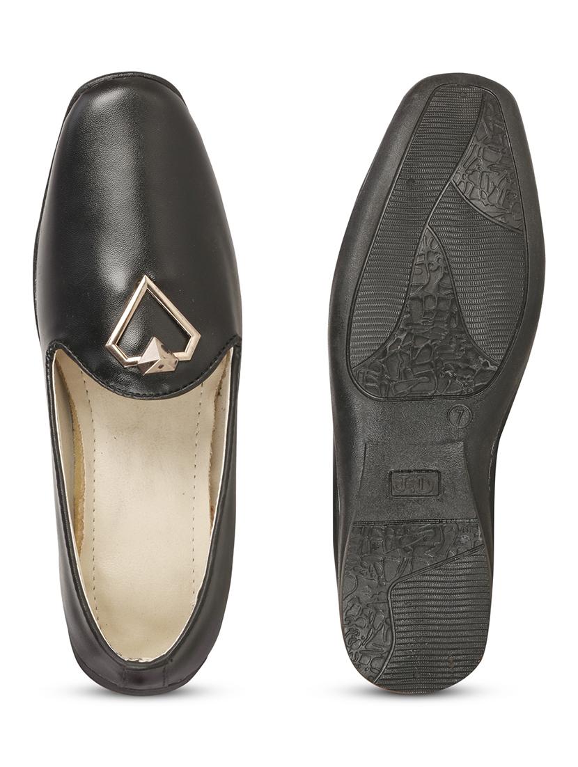black suede slip on moccasins - 19607127 - Standard Image - 4