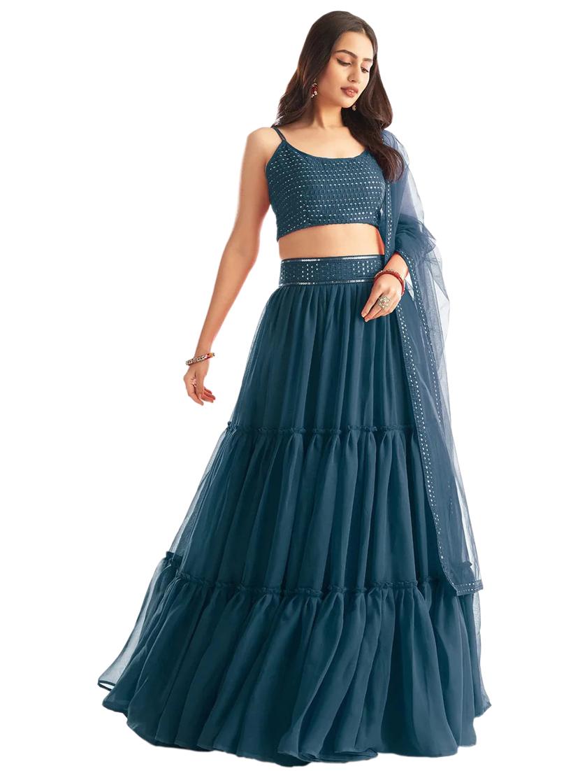 semi stitched lehenga choli with dupatta set - 19607777 -  Standard Image - 1