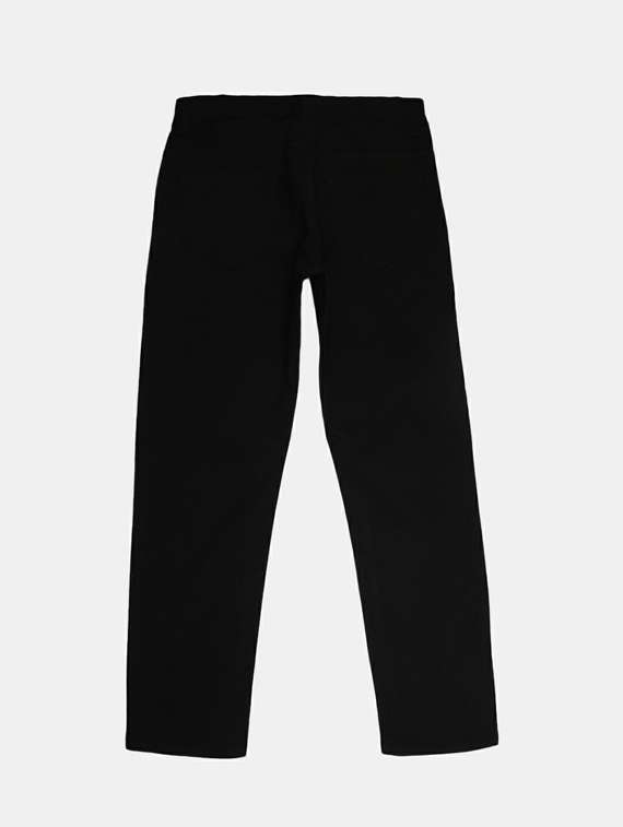 black cotton chinos trouser - 19607876 -  Standard Image - 1