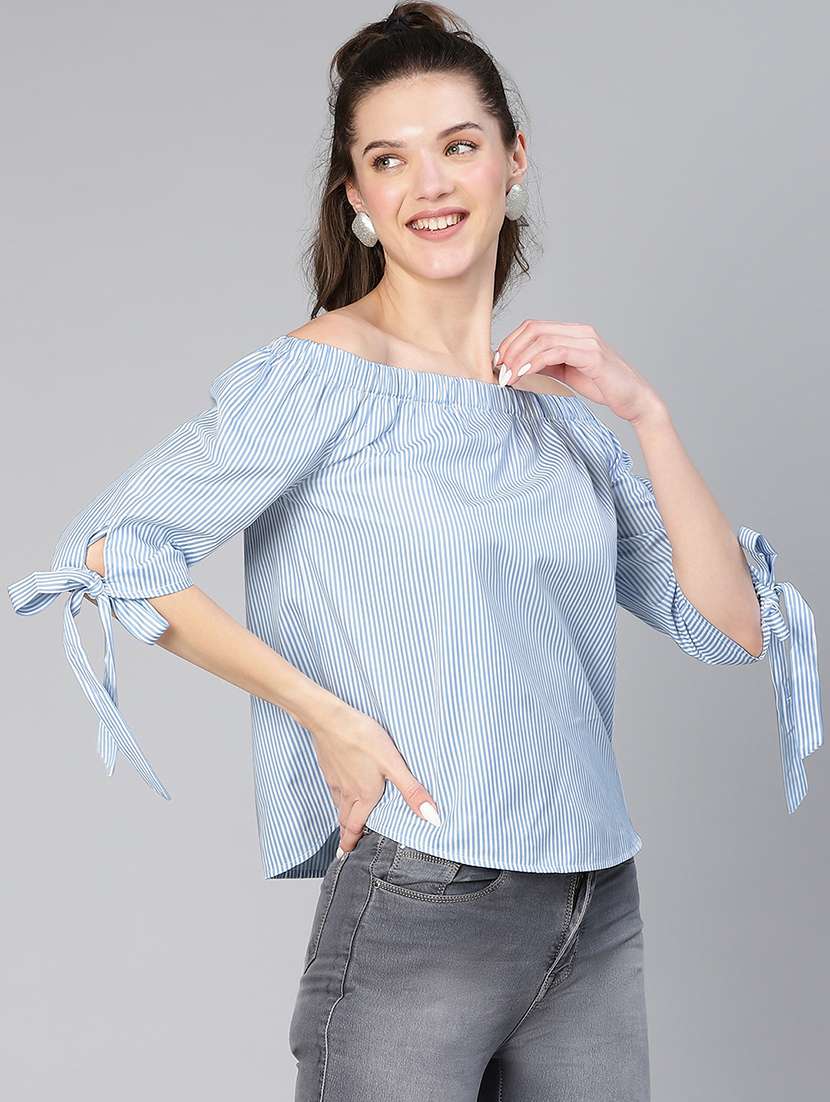 women's straight off shoulder top - 19608152 -  Standard Image - 1