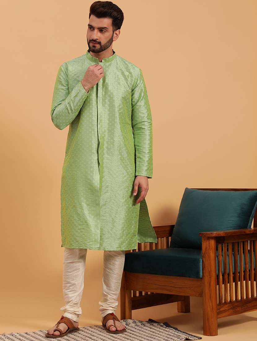 mens mandarin collar kurta