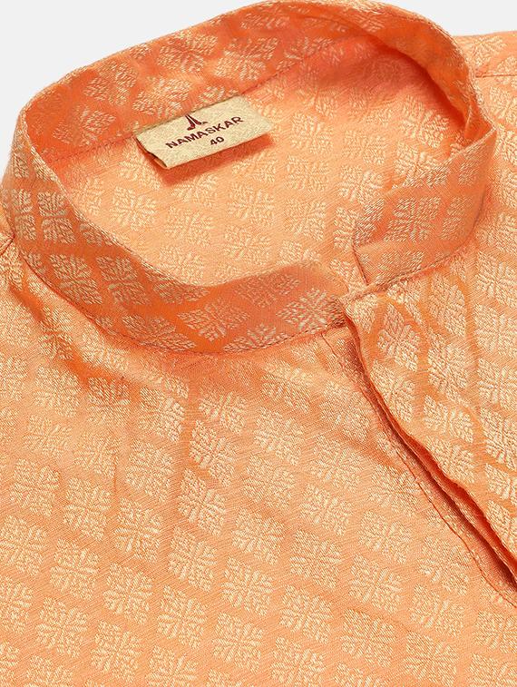 mandarin collar cotton kurta - 19608204 - Standard Image - 4
