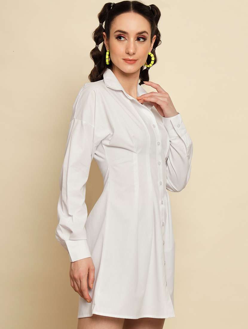 women's shirt solid dress - 19608328 - Standard Image - 1