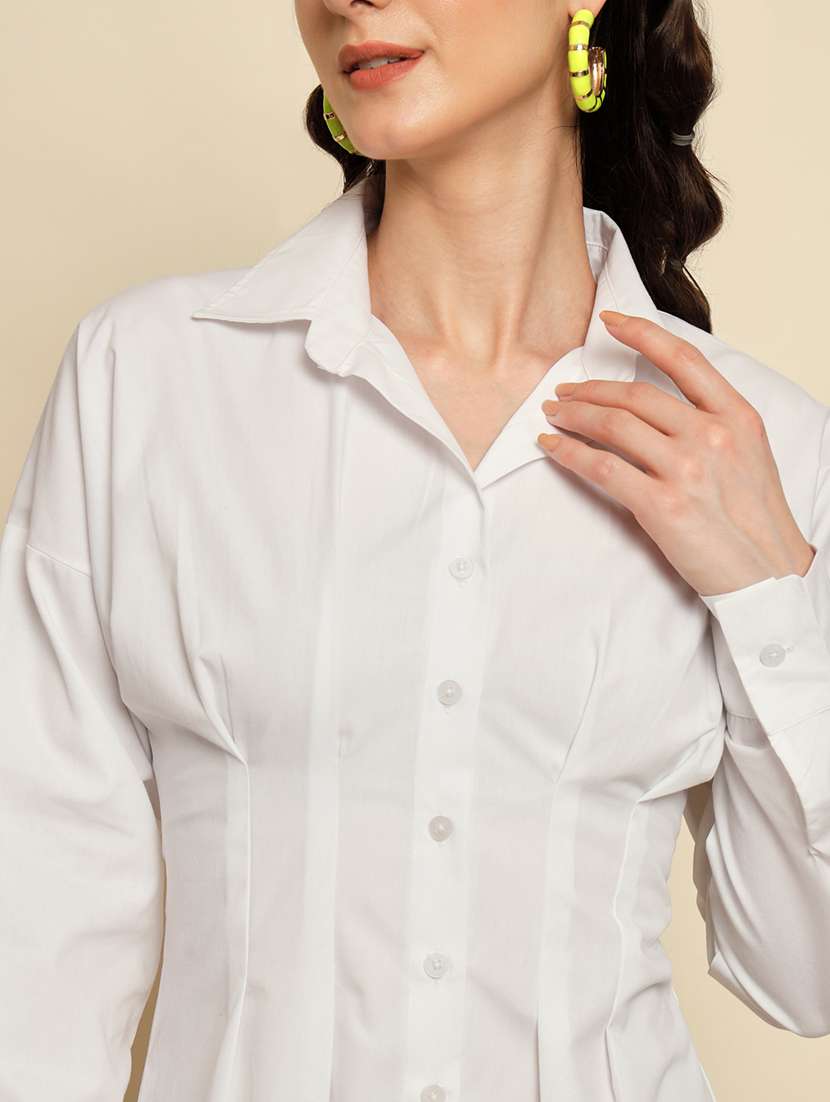 women's shirt solid dress - 19608328 - Standard Image - 6