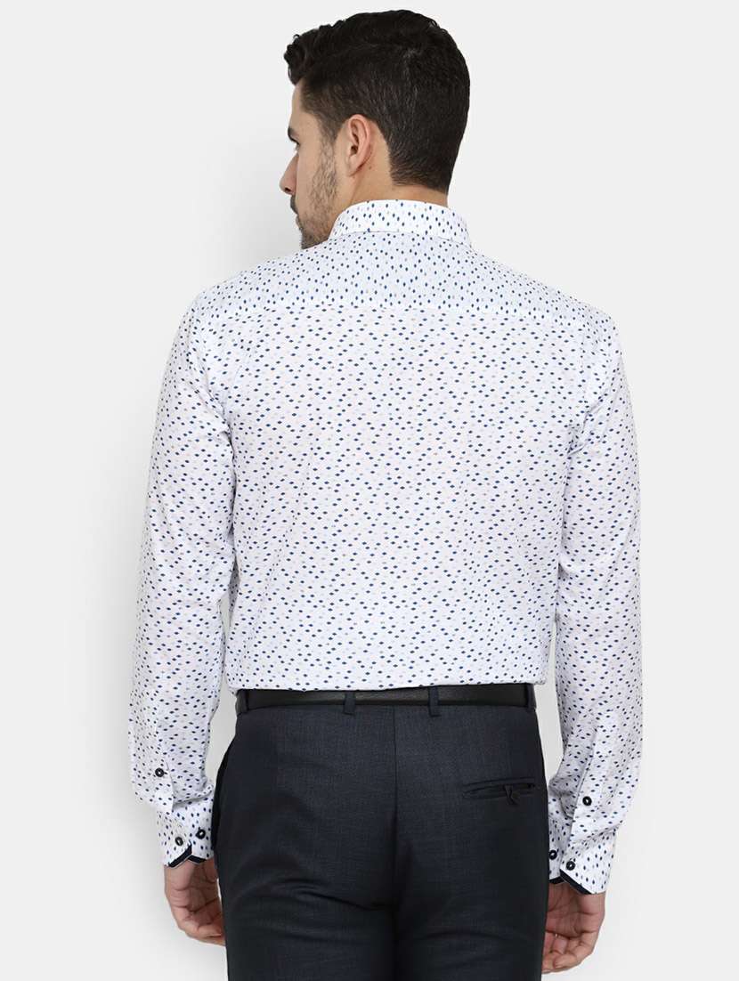 mens micro print formal shirt - 19608494 -  Standard Image - 1