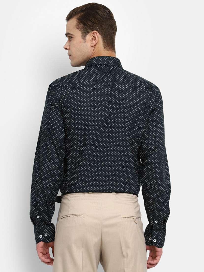 mens micro print formal shirt - 19608499 -  Standard Image - 1