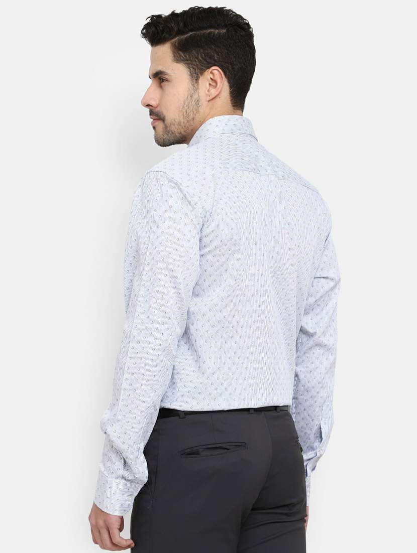 mens micro print formal shirt - 19608667 -  Standard Image - 1