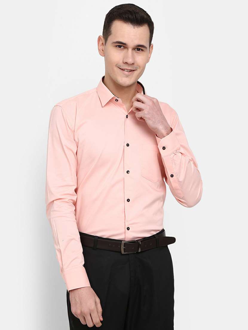 mens solids formal shirt