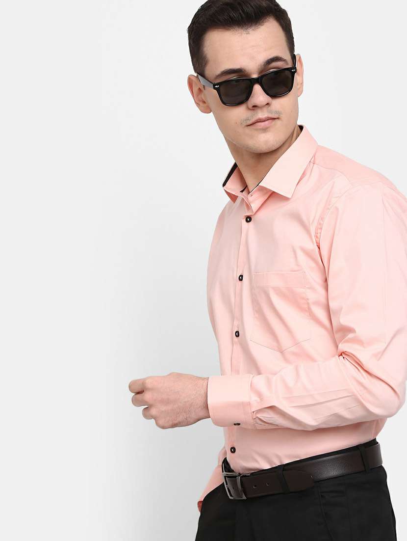 mens solids formal shirt - 19608704 -  Standard Image - 1