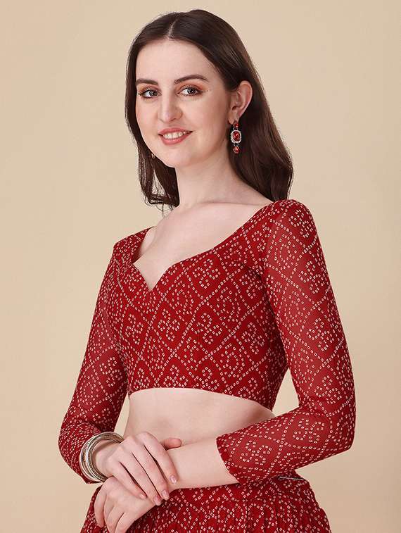 printed lehenga choli with dupatta set - 19608906 -  Standard Image - 4