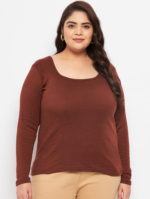 women's straight round neck top - 19614291 -  Standard Image - 0