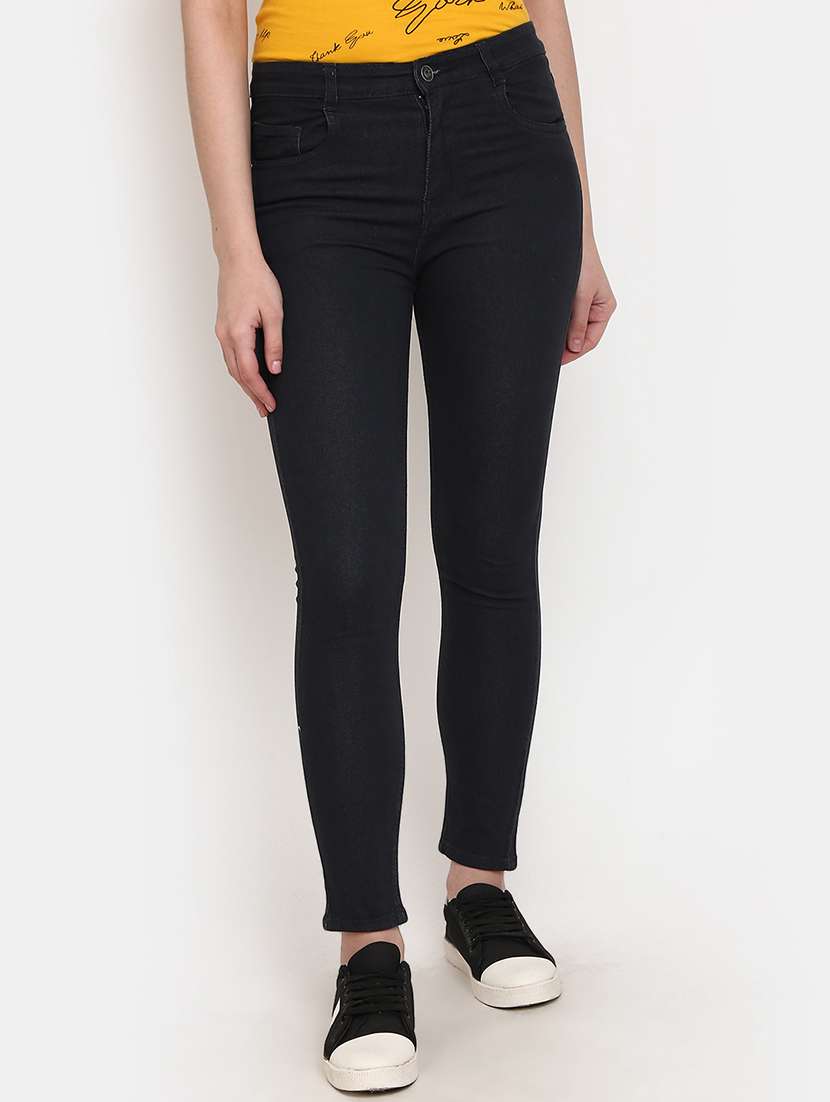 women's plain slim fit jeans