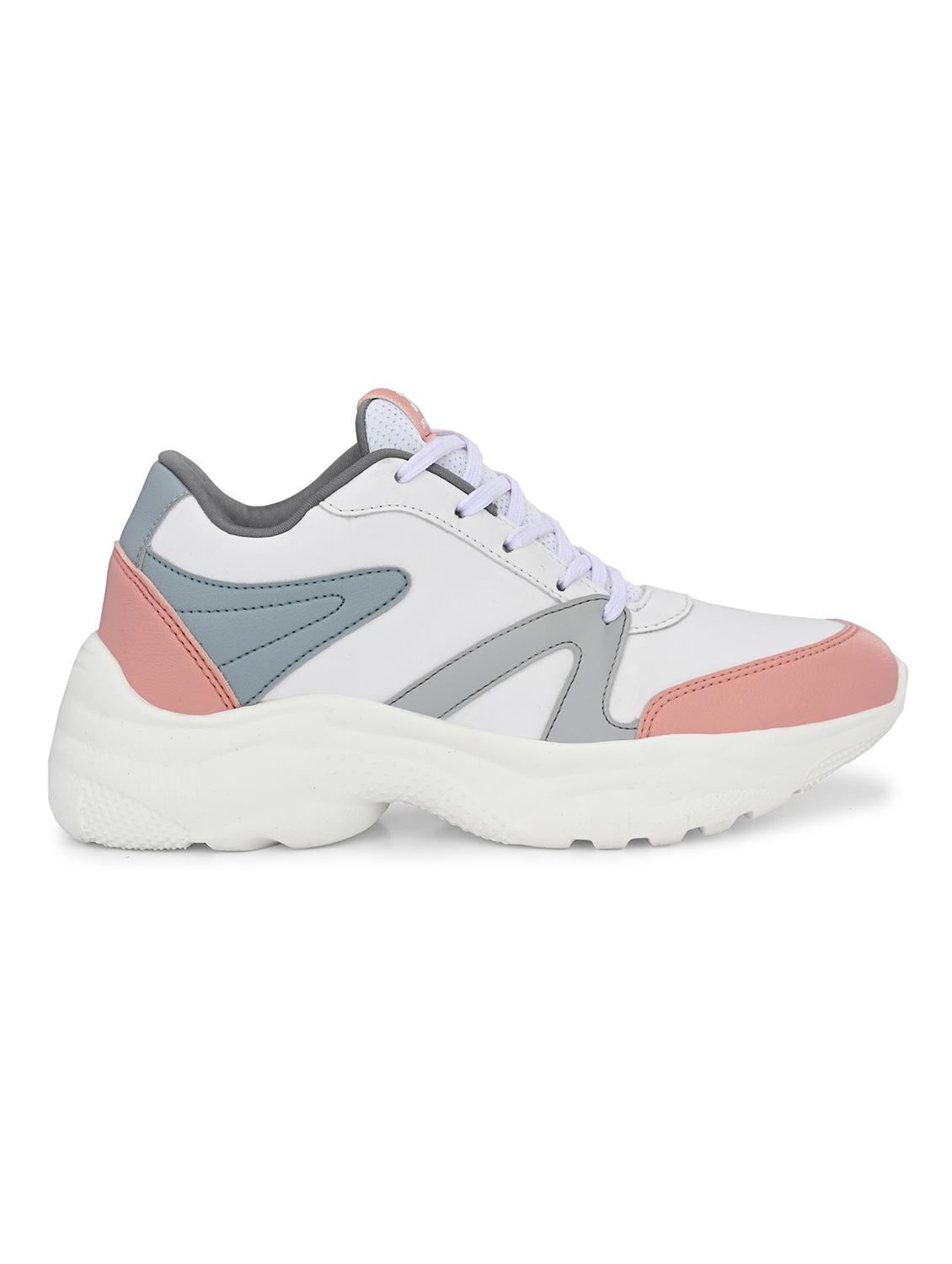 multi colored lace-up sports shoes - 19615046 - Standard Image - 1