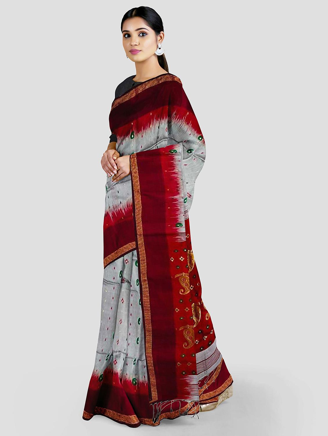 women self design handloom saree - 19615356 - Standard Image - 1