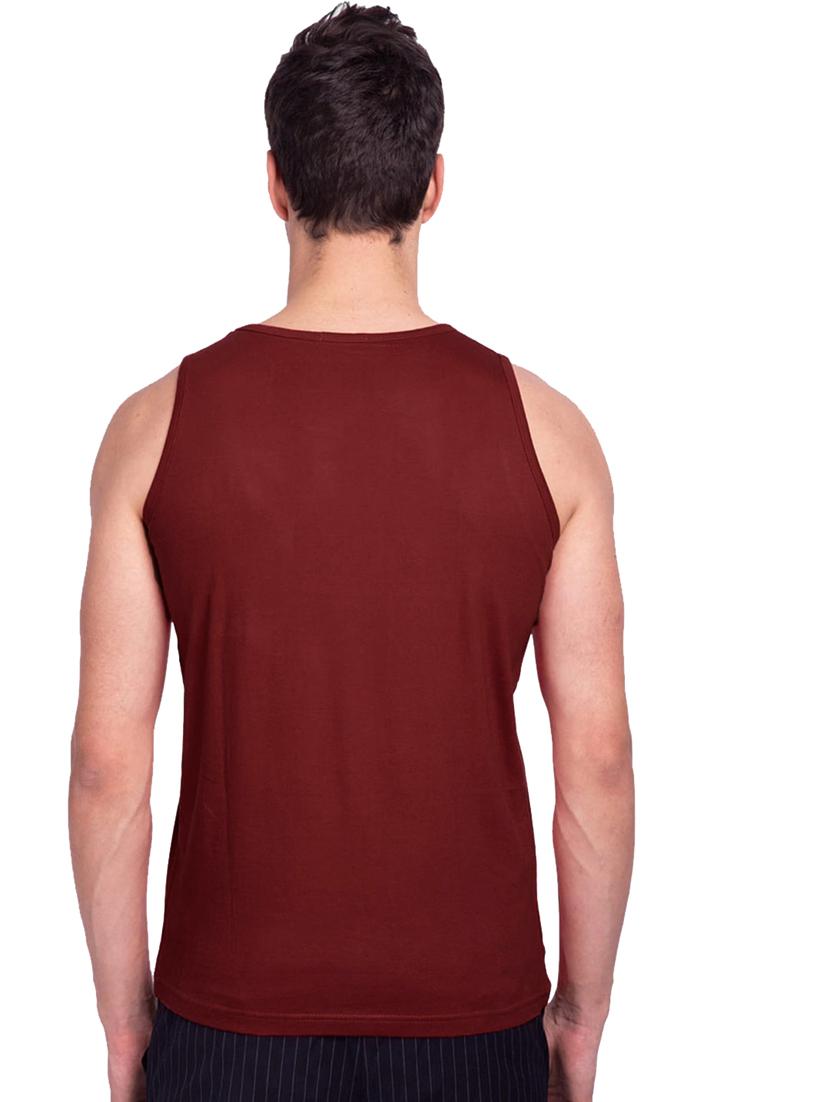 chest-printed cotton vest - 19615552 - Standard Image - 1