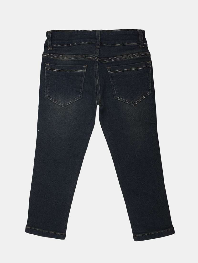 girls solid slim fit jeans - 19616132 -  Standard Image - 1