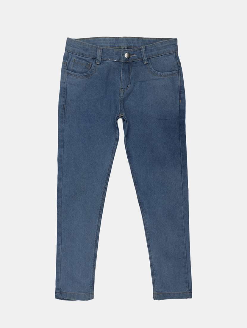 blue denim blended plain jean