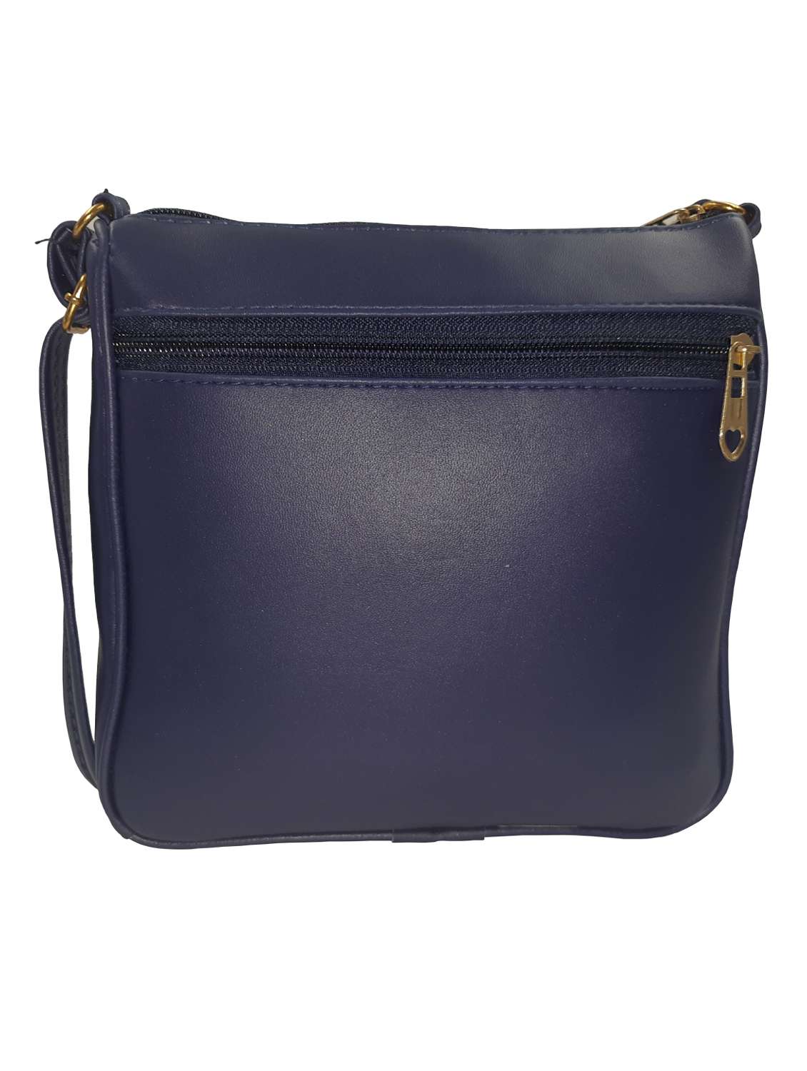 navy blue leatherette sling bag - 19616182 - Standard Image - 1