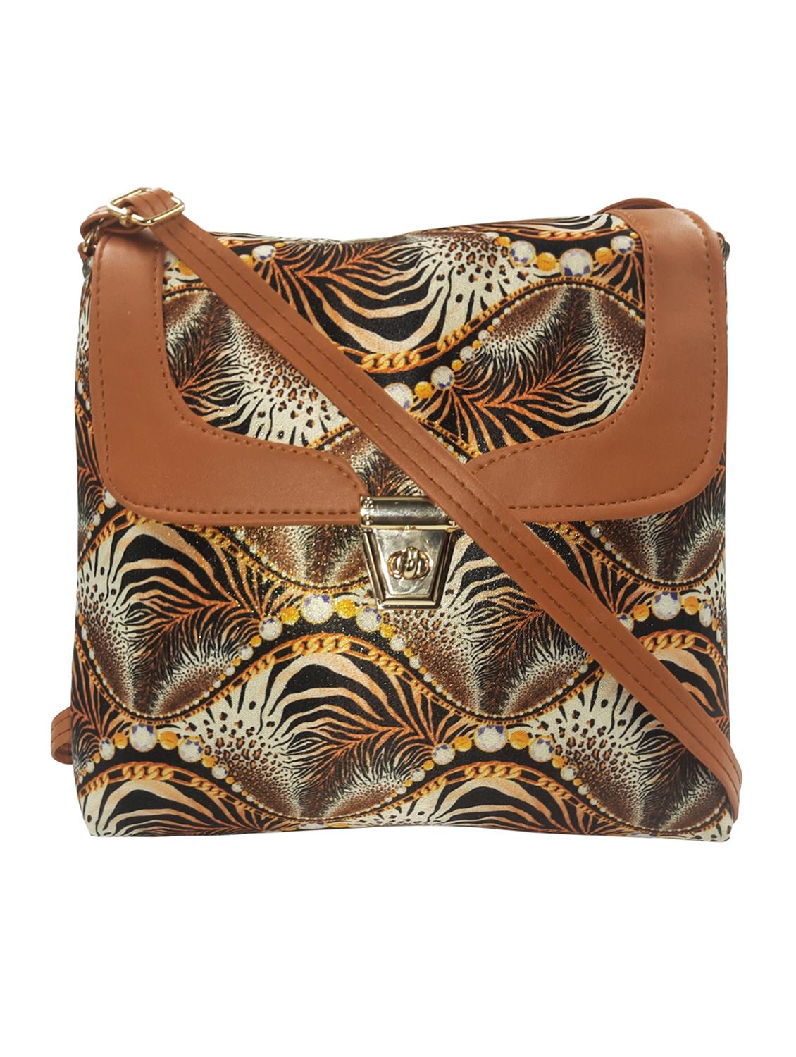 animal printed leatherette sling bag - 19616184 -  Zoom Image - 0