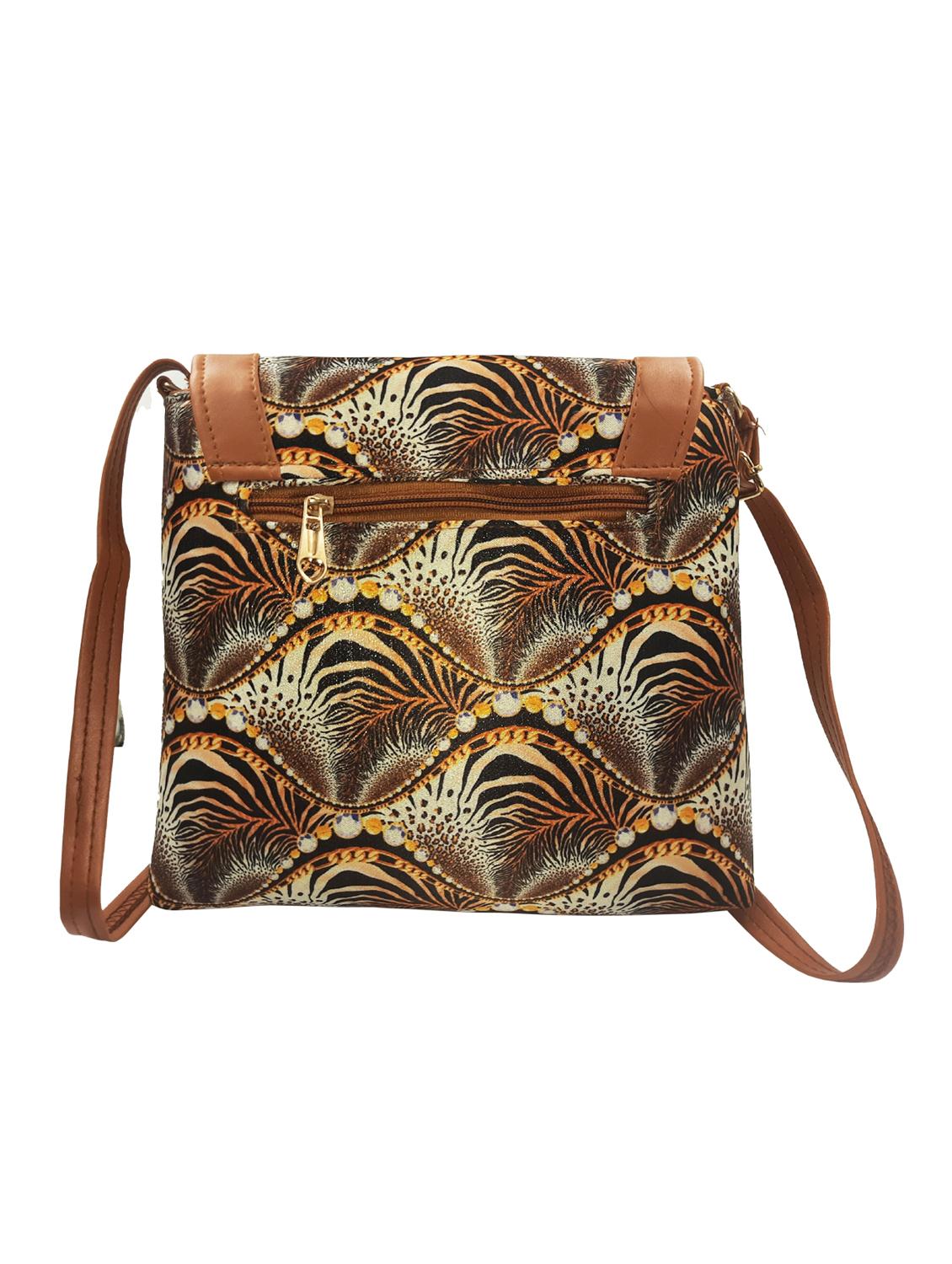 animal printed leatherette sling bag - 19616184 -  Standard Image - 1