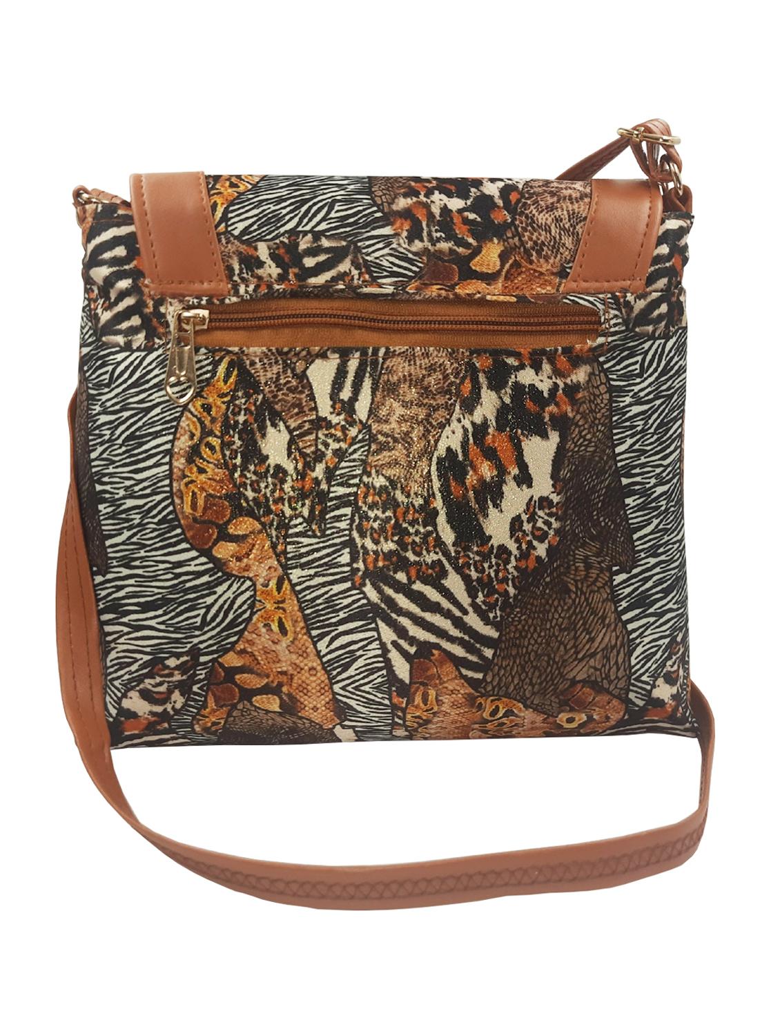 animal printed leatherette sling bag - 19616186 -  Standard Image - 1
