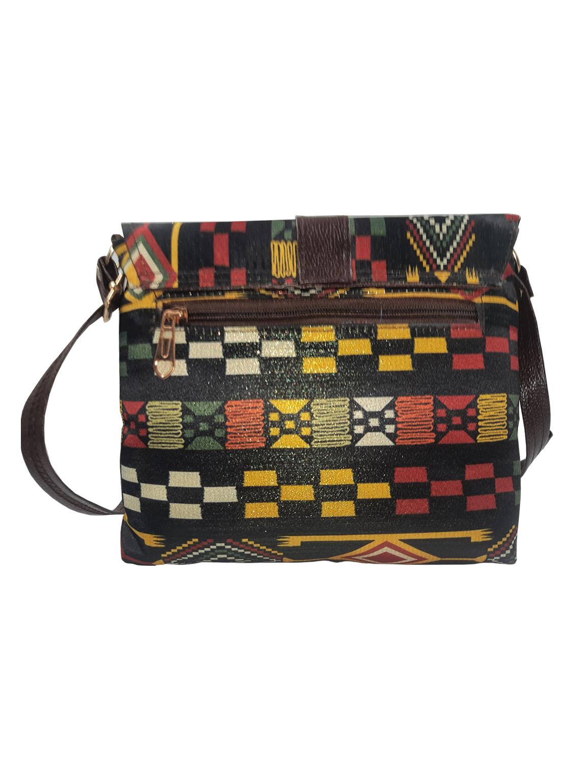 printed leatherette sling bag - 19616187 - Standard Image - 1