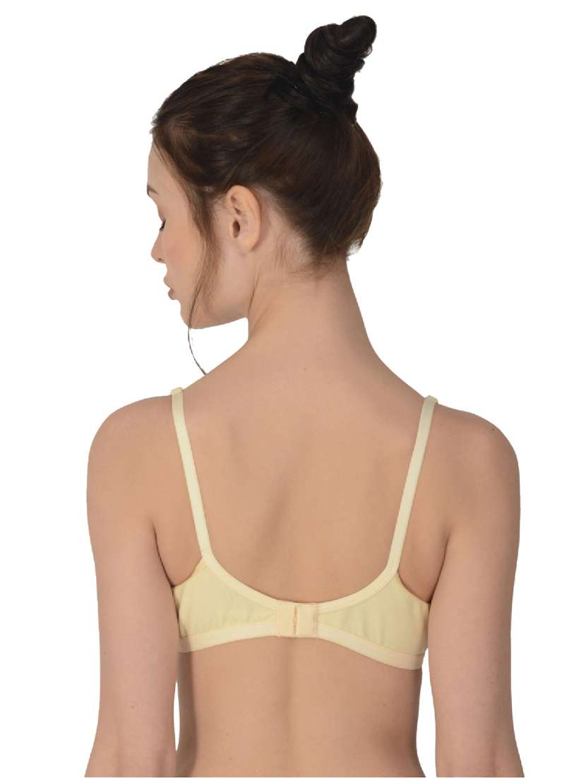 beige cotton regular bra - 19616691 - Standard Image - 4