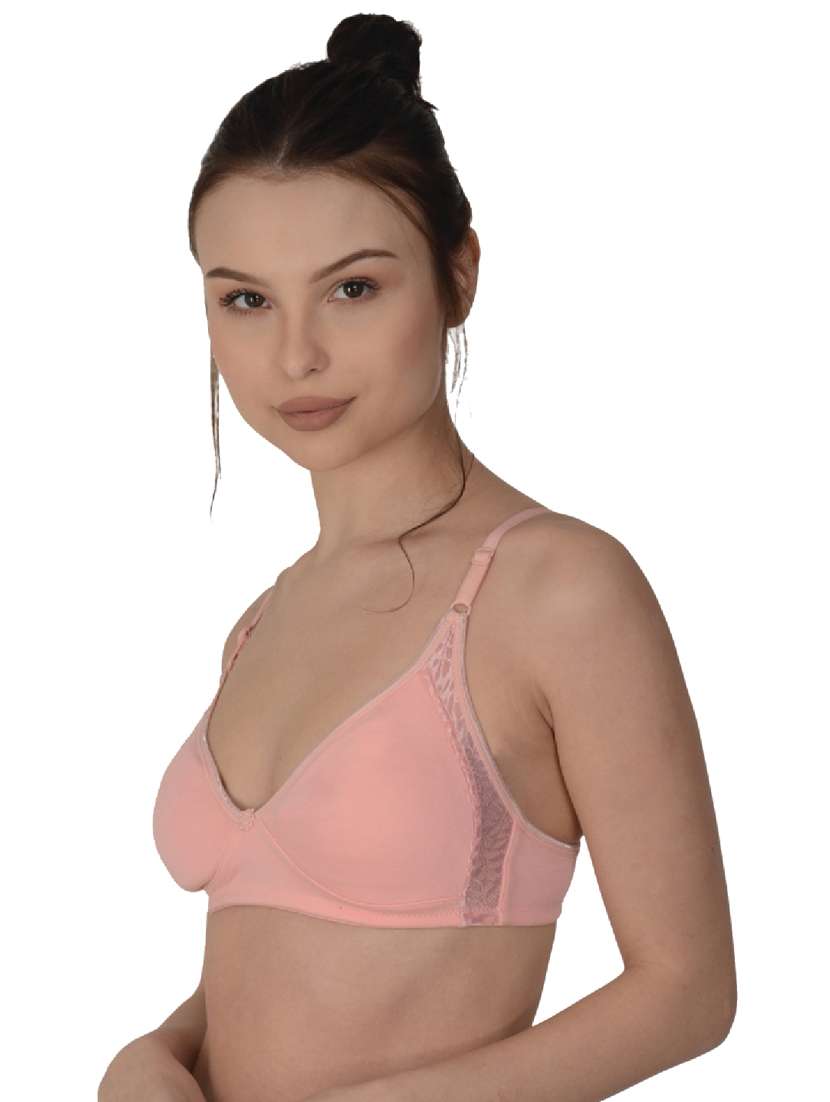 orange cotton regular bra - 19616695 -  Standard Image - 1