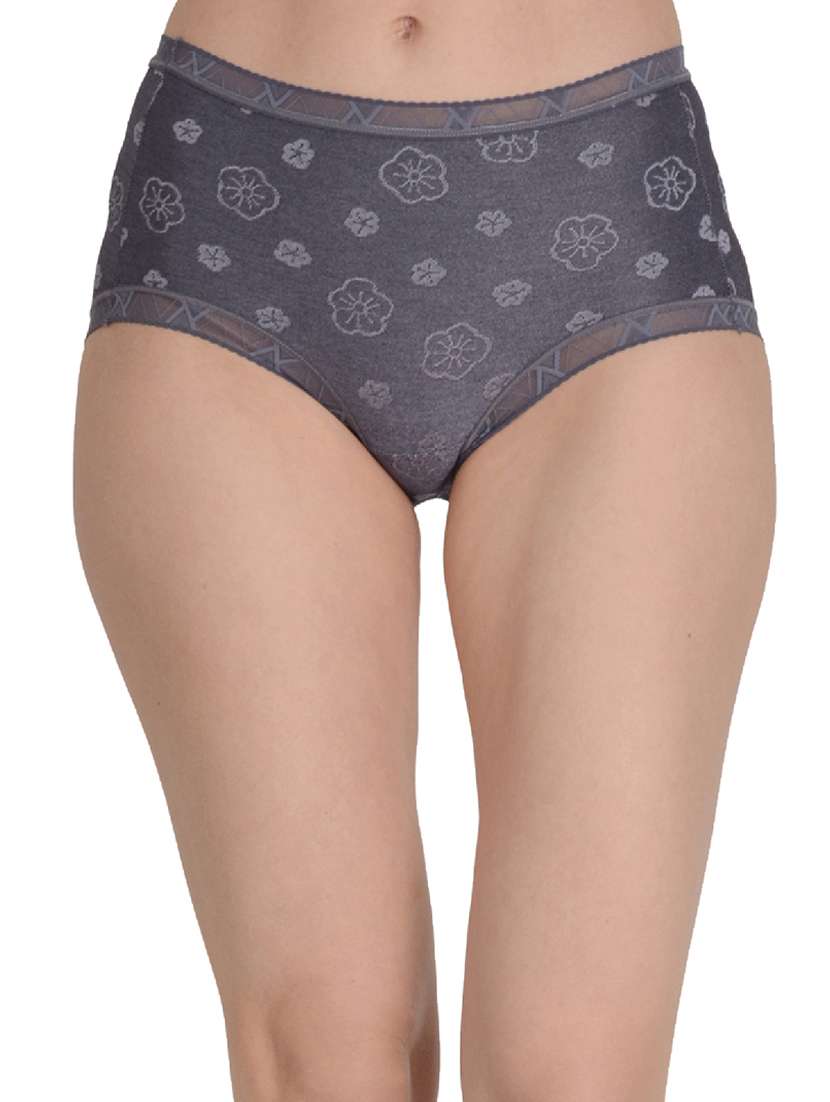 grey printed hipster panty