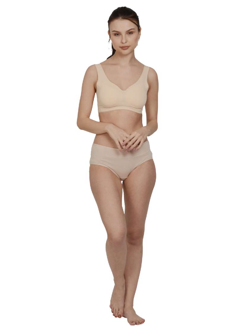 beige cotton hipster panty - 19616729 - Standard Image - 4