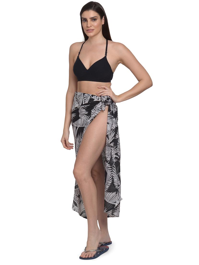 black printed sarongs - 19616758 -  Standard Image - 1