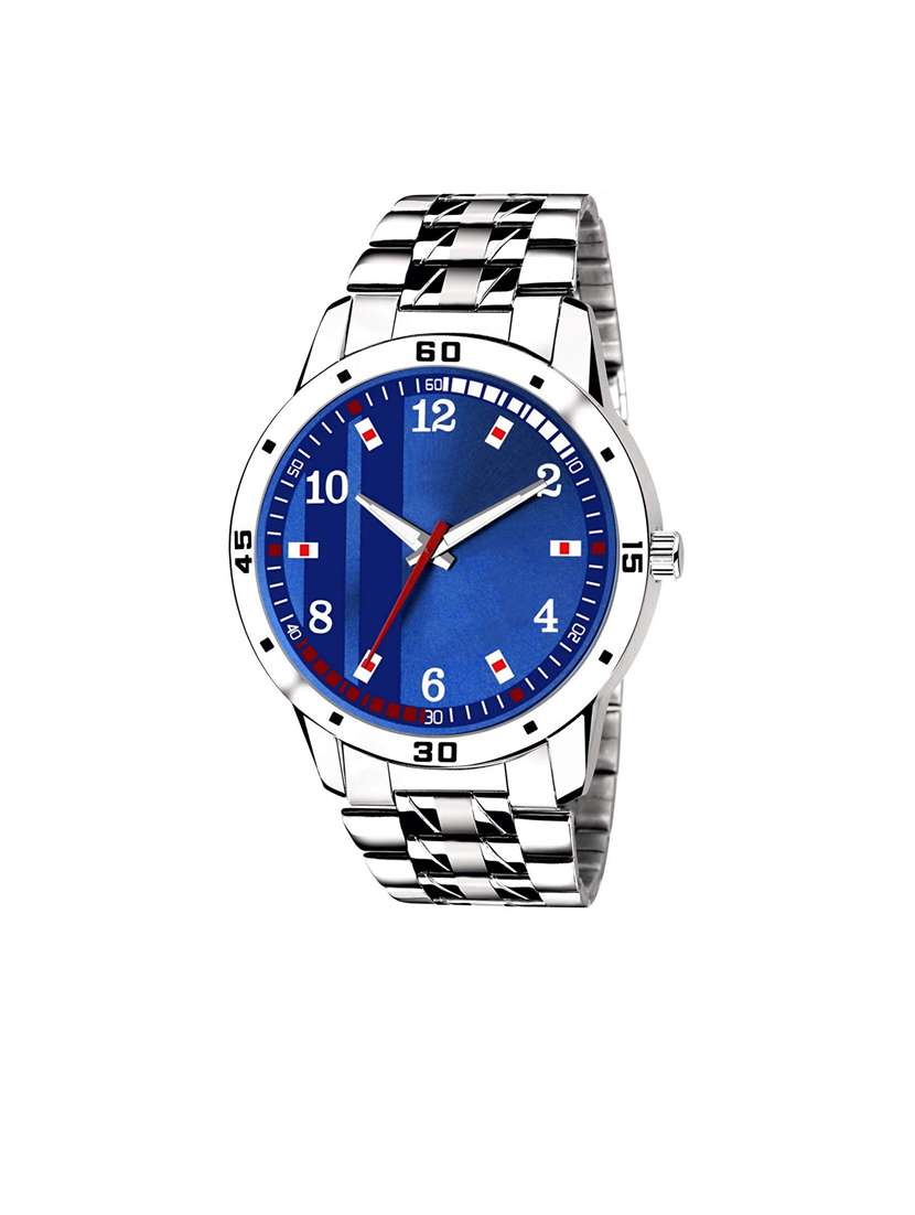 men round shape analog watch 