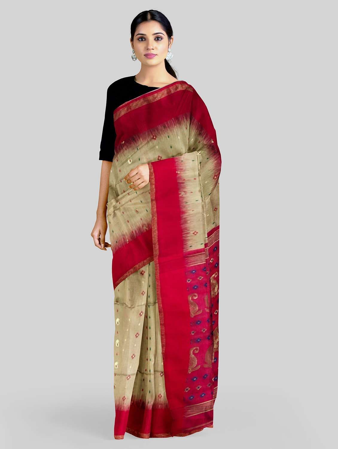 women's self design multi colored saree - 19617120 -  Zoom Image - 0