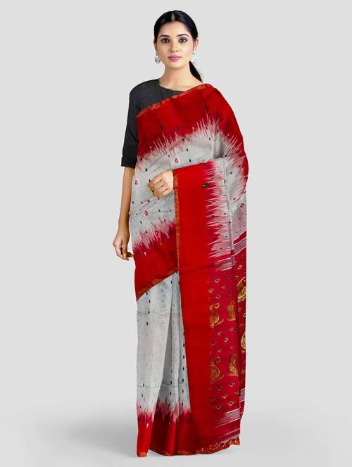 women self design handloom saree - 19617134 -  Standard Image - 0