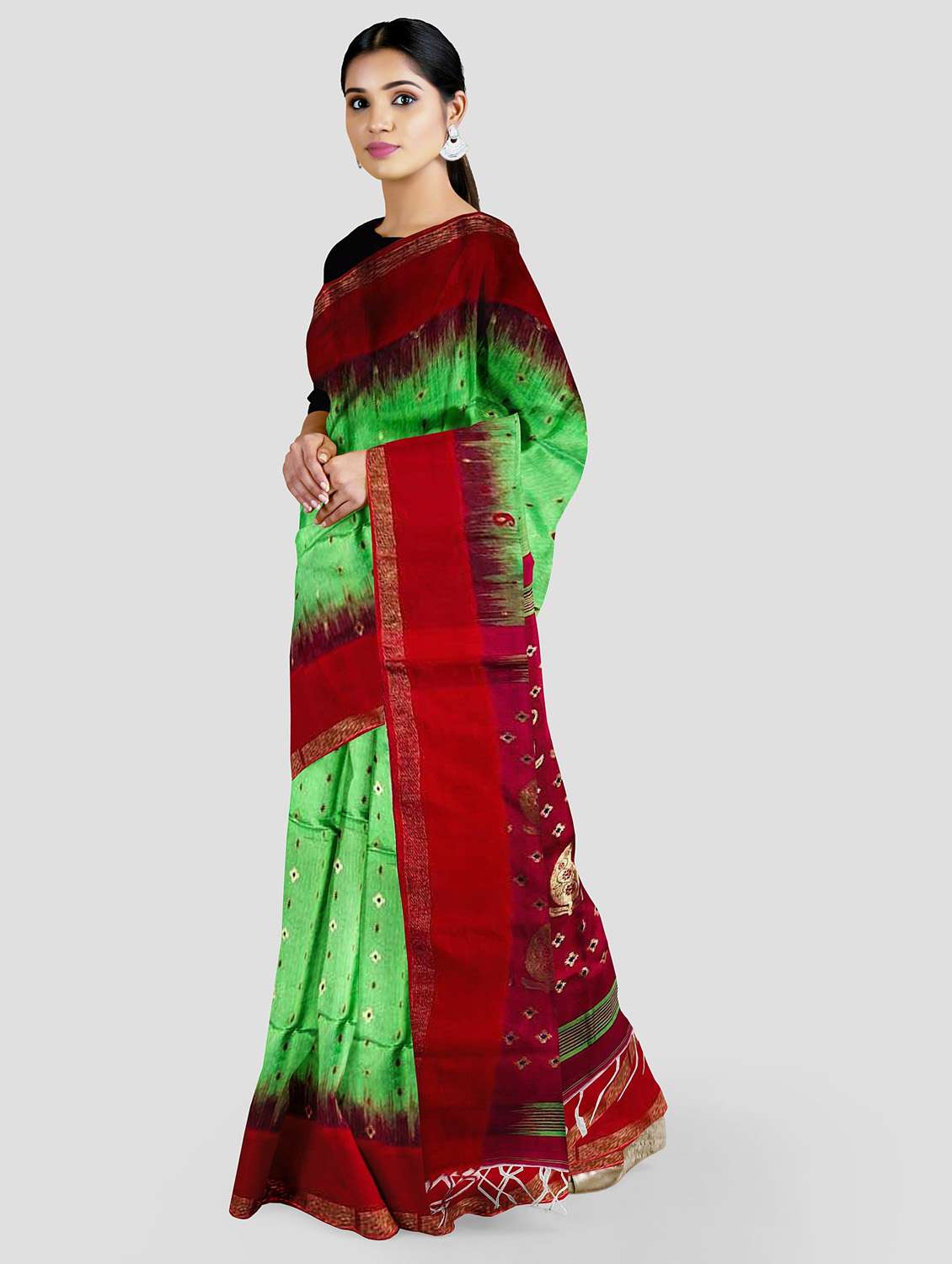 women's bandhani multi colored saree - 19617138 -  Standard Image - 1