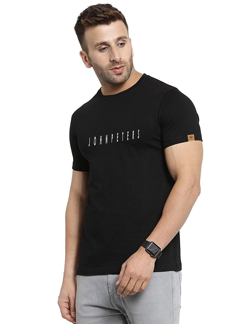 crew neck chest print t-shirt - 19617488 - Standard Image - 1