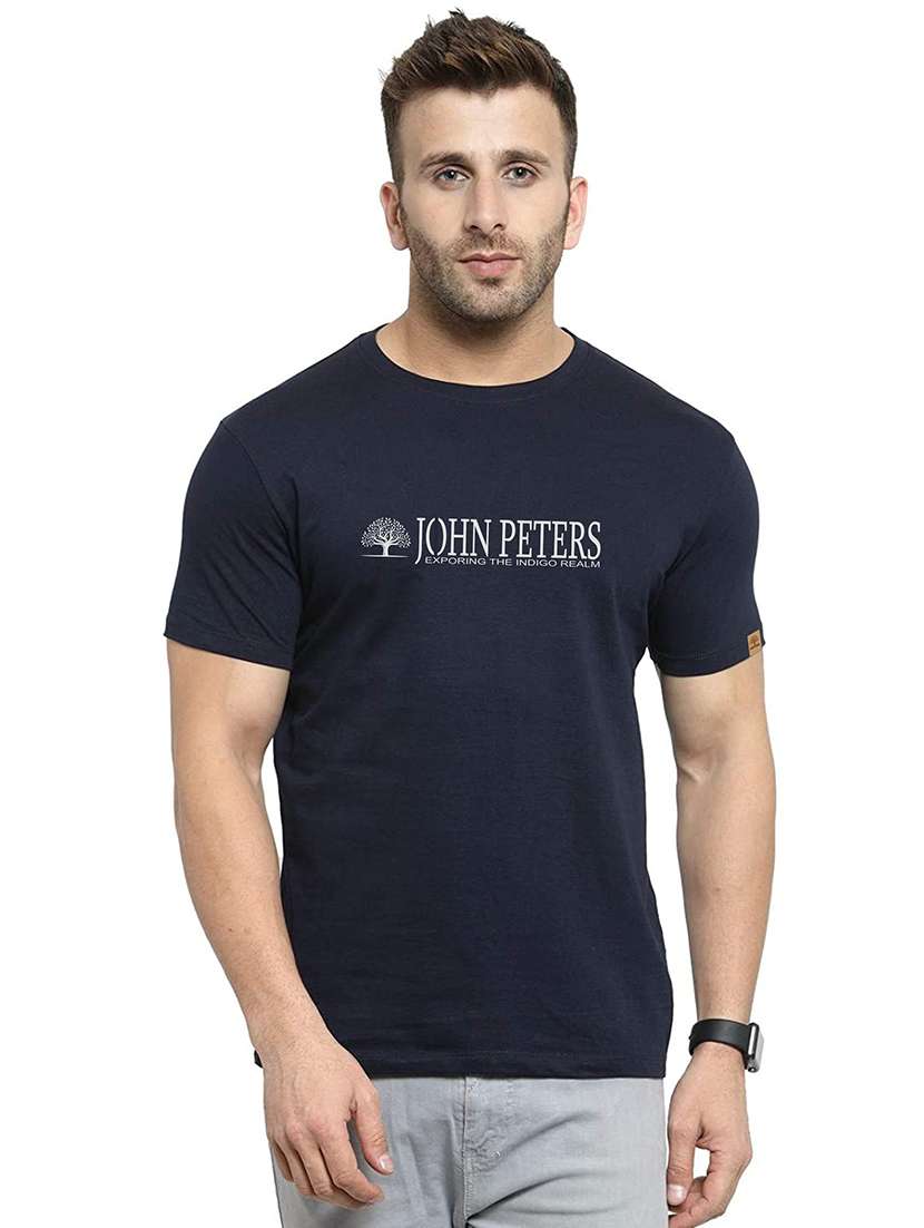 round neck chest print t-shirt