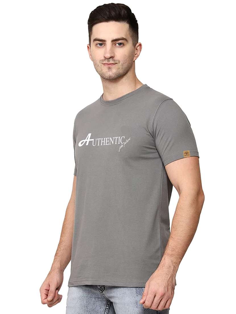 men chest print short sleeve t-shirt - 19617523 - Standard Image - 1