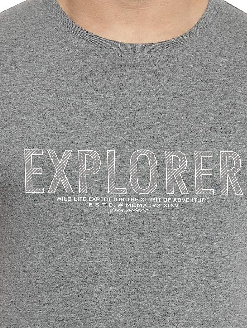 crew neck printed regular t-shirt - 19617547 - Standard Image - 4