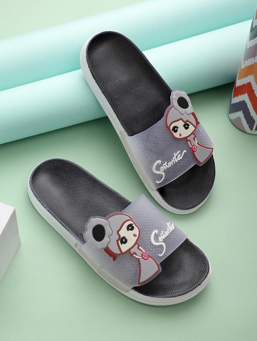 black solid flip flop - 19618458 - Standard Image - 0