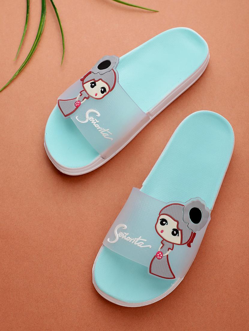 blue solid flip flop - 19618459 - Zoom Image - 0