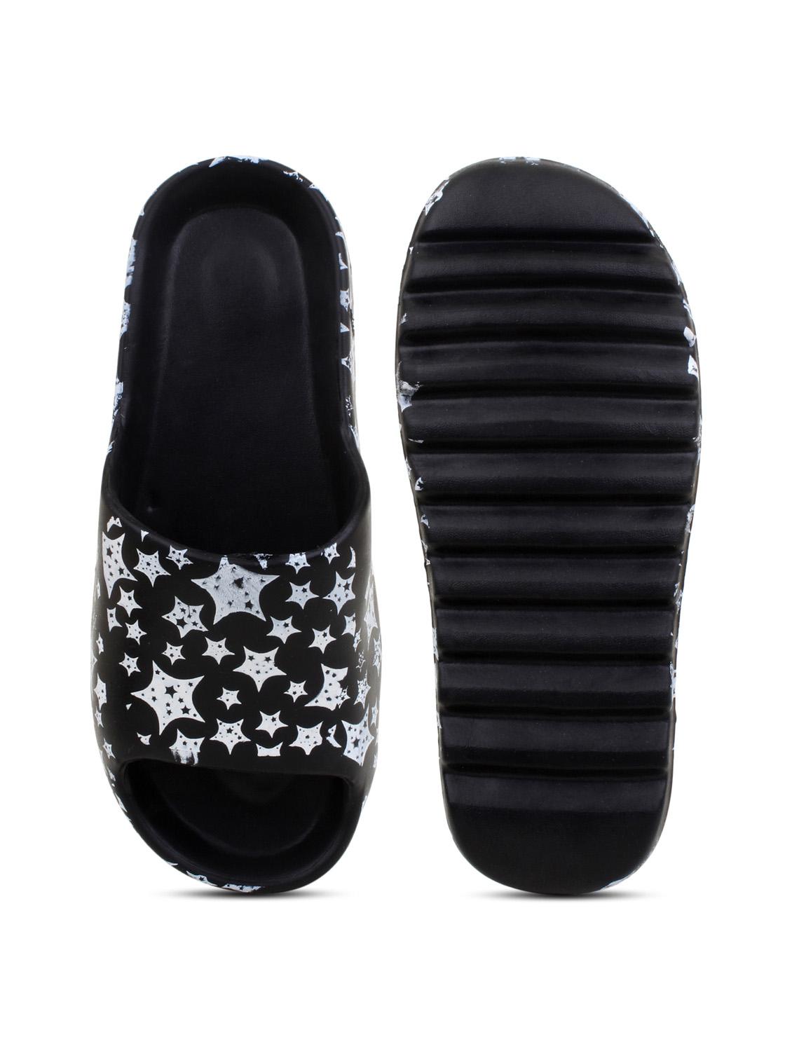 black croslite slip on flip flops - 19618558 - Standard Image - 4