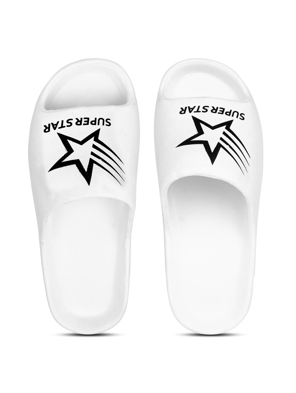 white printed slip on slider - 19618573 - Standard Image - 4